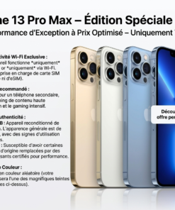 Iphone 13 Pro Max Wifi d'occasion Grade B Casi Neuf
