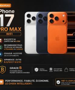Iphone 17 Pro Max Wifi d'occasion Grade B Casi Neuf