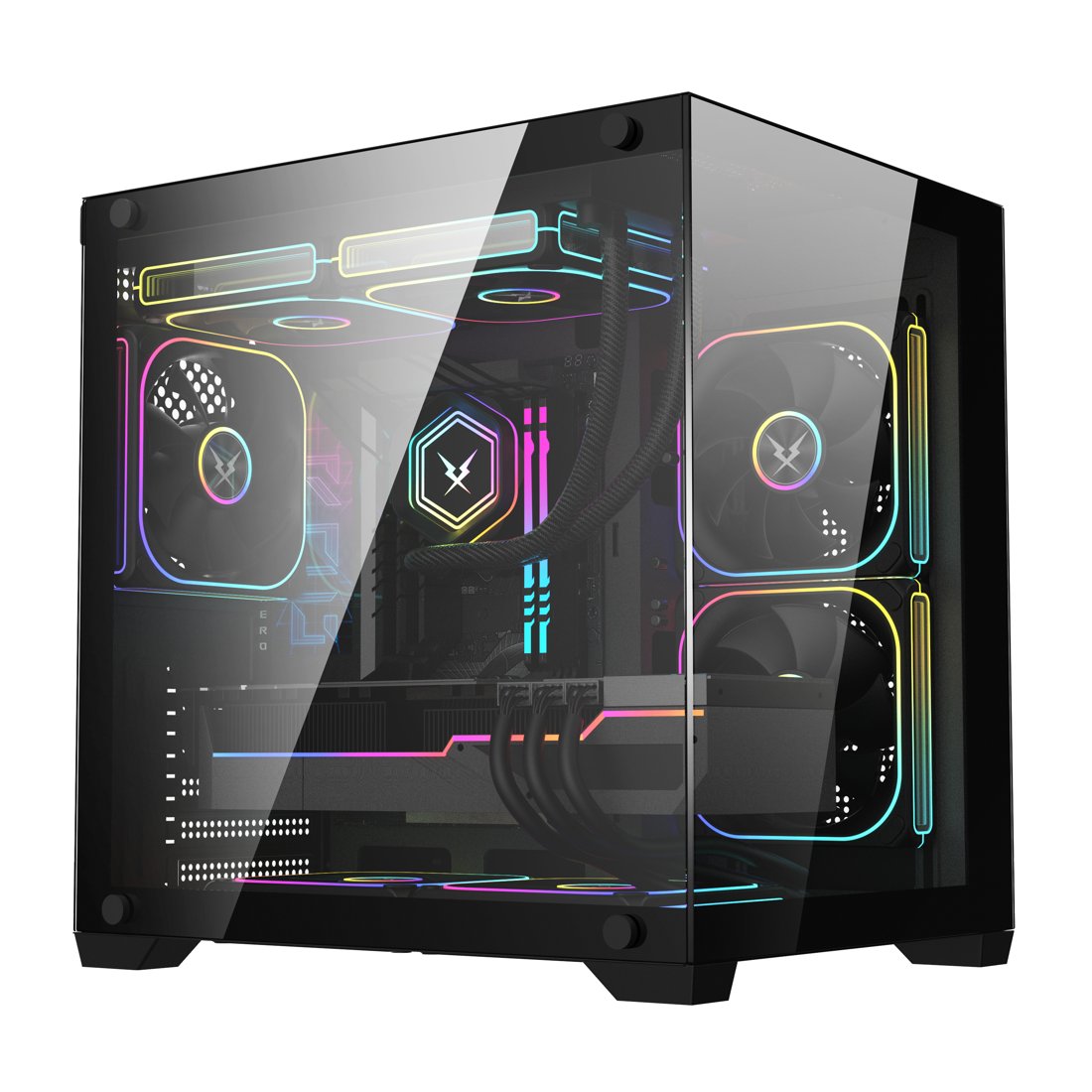 Boîtier PC gaming Ruixi Zhuiying M240 (Noir)