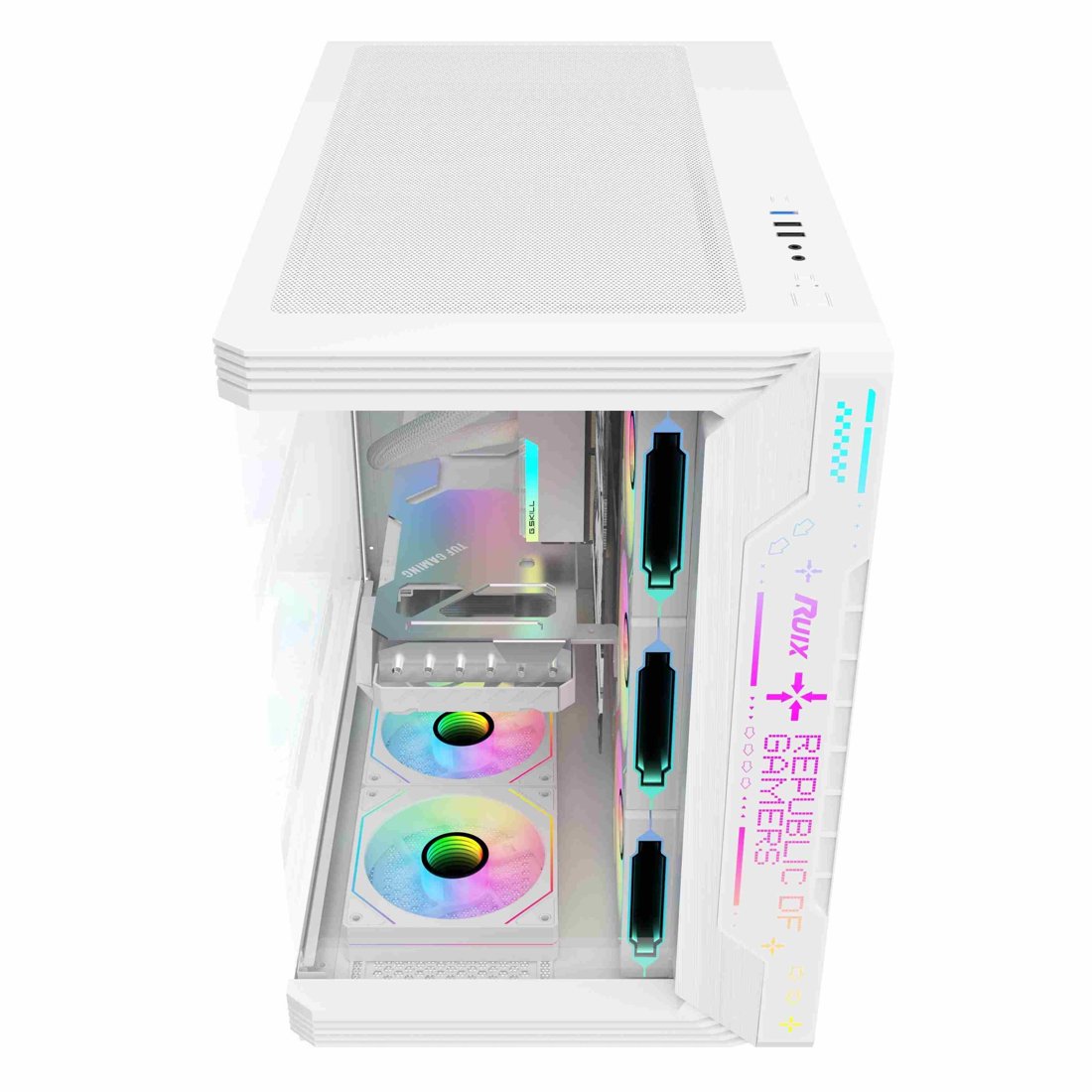 Boîtier PC gaming Ruixi Carnival / Panshi 360 (Blanc)