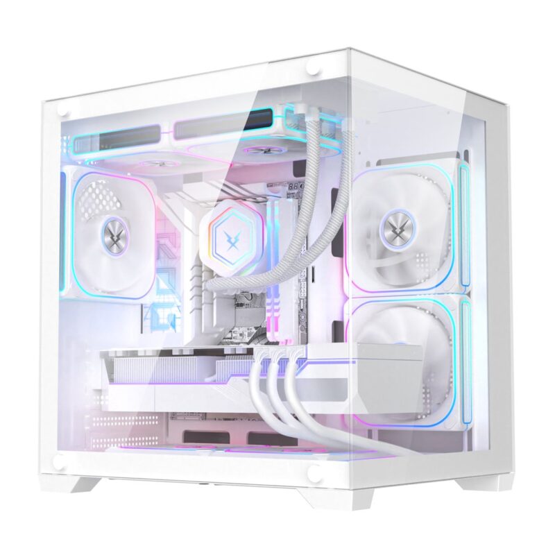 Boîtier PC gaming Ruixi Zhuiying M240 (Blanc)