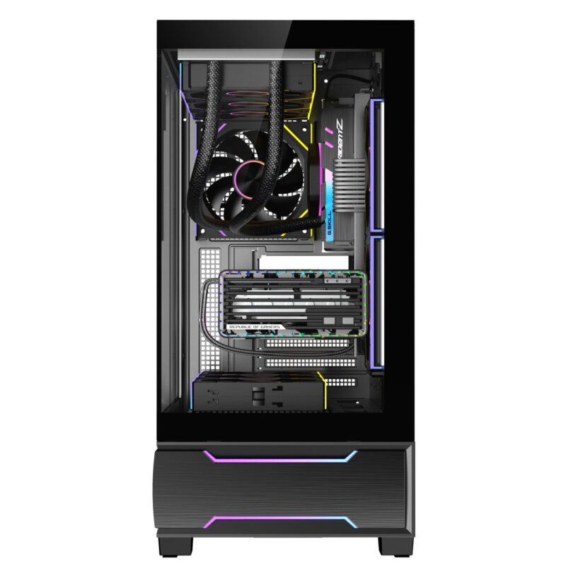 Boîtier PC gaming Ruixi Halo halo 7 (Noir)
