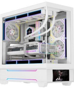 Boîtier PC gaming Ruixi Halo halo X (Blanc)