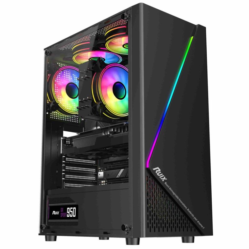 Boîtier PC gaming Ruixi Carnival / Panshi LC01 (Noir)
