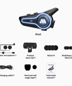 Kit mains-libres Bluetooth pour casque moto A3