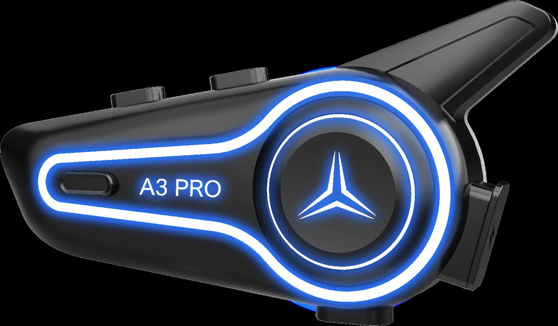 Intercom Bluetooth pour casque moto A3 PRO – Image 2