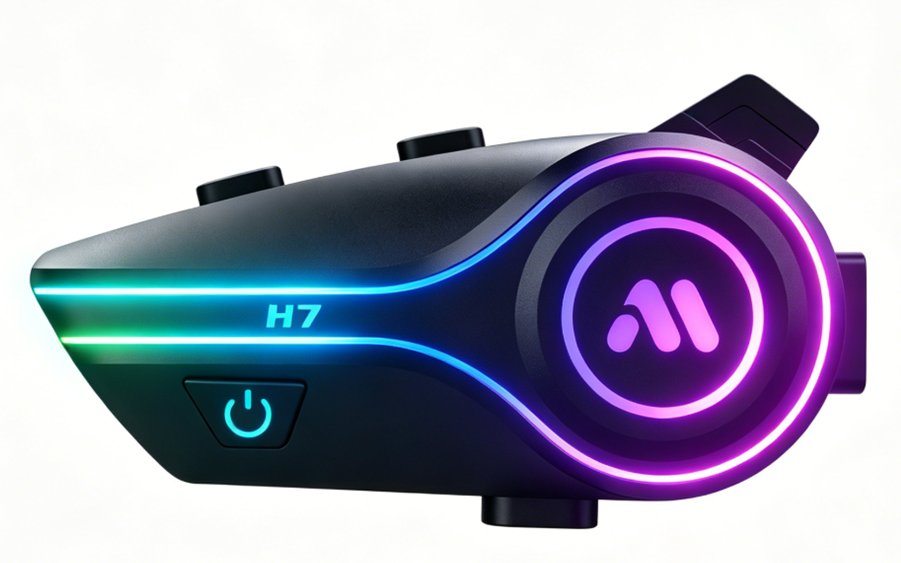 Intercom Bluetooth pour casque moto H7 PRO – Image 2