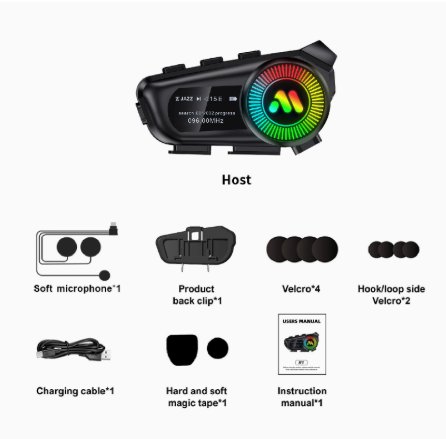 Kit mains-libres Bluetooth pour casque moto R1