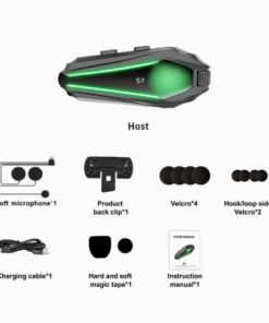 Kit mains-libres Bluetooth pour casque moto S7