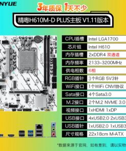 Carte mère Jingyue H610M-D PLUS