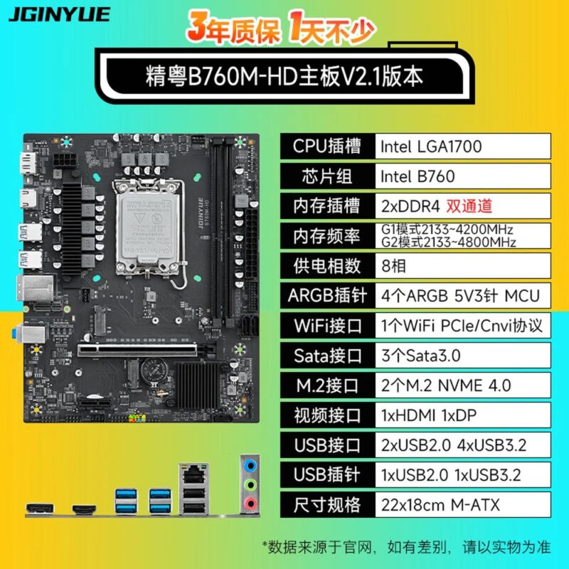 Carte mère Jingyue B760M-HD
