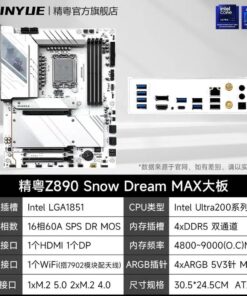 Carte mère Jingyue Z890 Snow Dream MAX