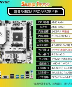 Carte mère Jingyue B450M PRO ARGB
