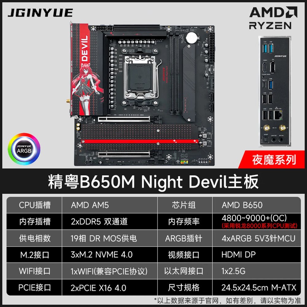 Carte mère Jingyue B650I Night Devil