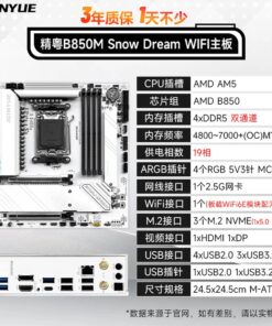 Carte mère Jingyue B850M Snow Dream WIFI