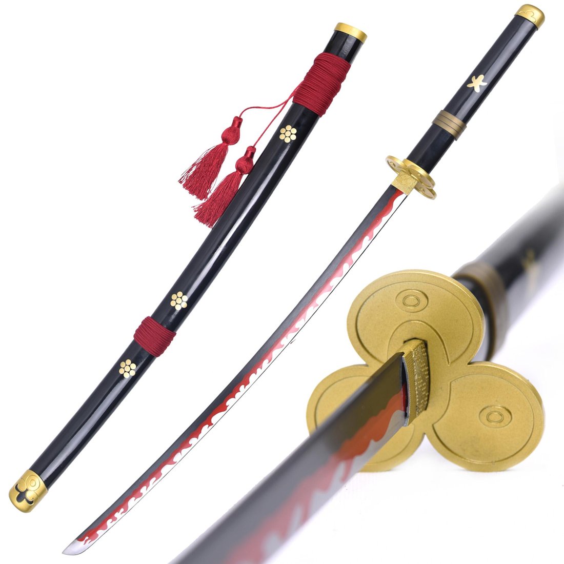 Katana de cosplay — noir Enma (One Piece)