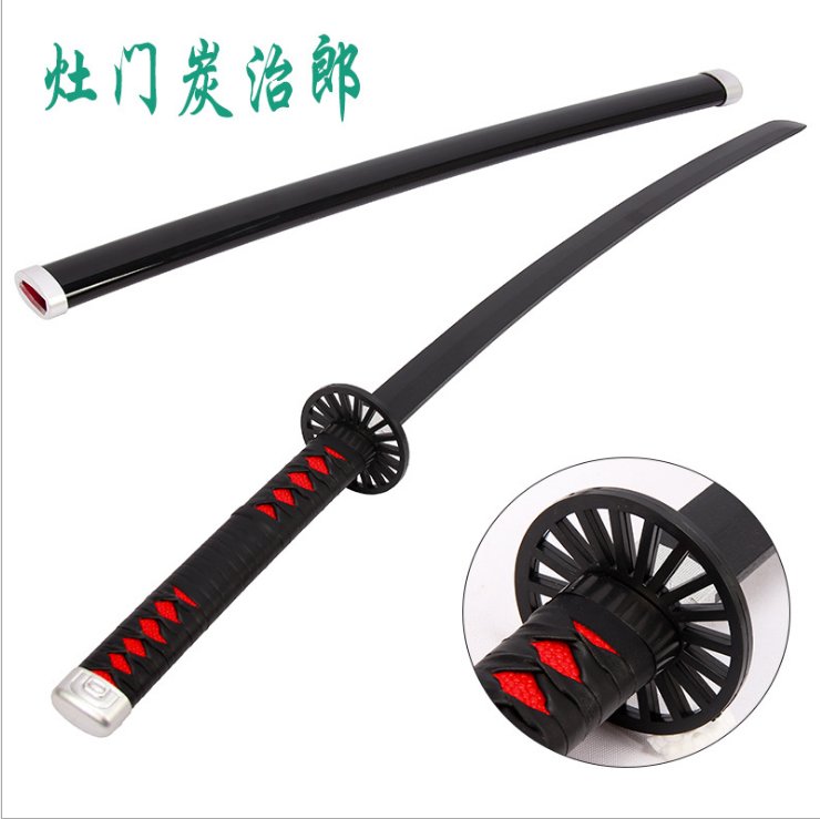 Katana de cosplay — Tanjiro (Demon Slayer) noir