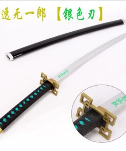Katana de cosplay — Muichiro (Demon Slayer) lame argentée