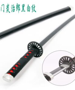 Katana de cosplay — Tanjiro (Demon Slayer) noir et blanc