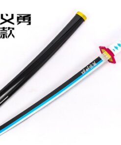 Katana de cosplay — bleu Giyu (Demon Slayer) 尖鞘