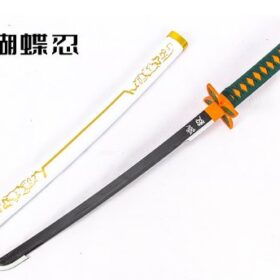 Katana de cosplay — blanc Shinobu papillon (Demon Slayer) 尖鞘