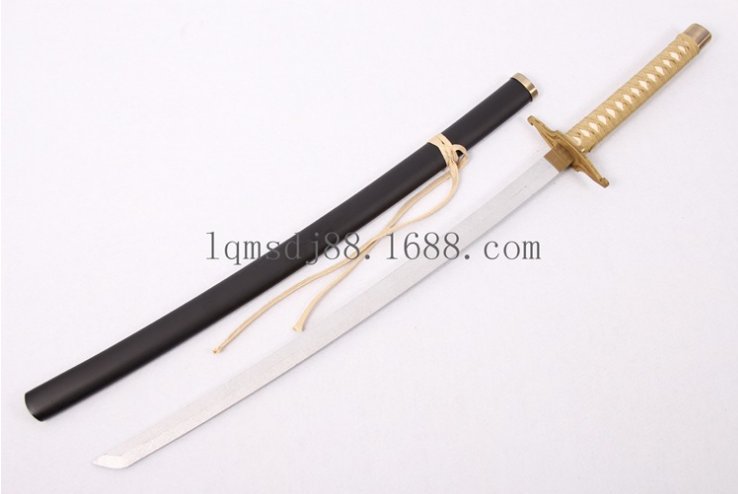 Katana de cosplay — noir 翼大魔木刀