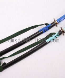 Katana de cosplay — 冰轮丸木刀深 bleu 色