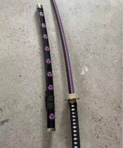Katana de cosplay — version originale Shusui (One Piece) rouge violet 木刀
