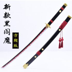 Katana de cosplay — noir Enma (One Piece) 方鞘