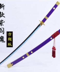 Katana de cosplay — violet 魔方鞘 bleu blanc