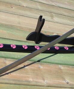 Katana de cosplay — Shusui (One Piece) argenté motif vagues (hamon)
