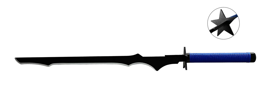Katana de cosplay — noir 岩星形太刀