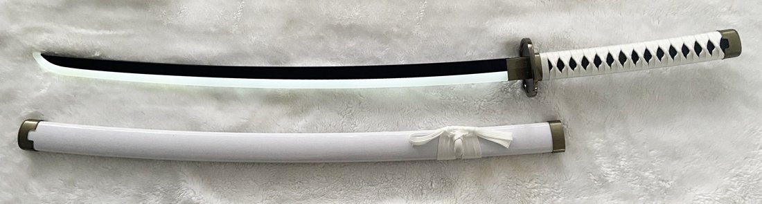 Katana de cosplay — Wado Ichimonji (One Piece) lumineux