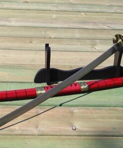 Katana de cosplay — Kitetsu (One Piece) argenté motif vagues (hamon)