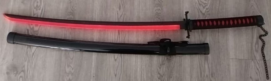 Katana de cosplay — 无月 lumière rouge