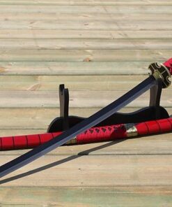 Katana de cosplay — Kitetsu (One Piece) noir et blanc motif droit