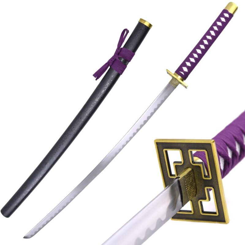 Katana de cosplay — 深 violet noir 鞘千本樱