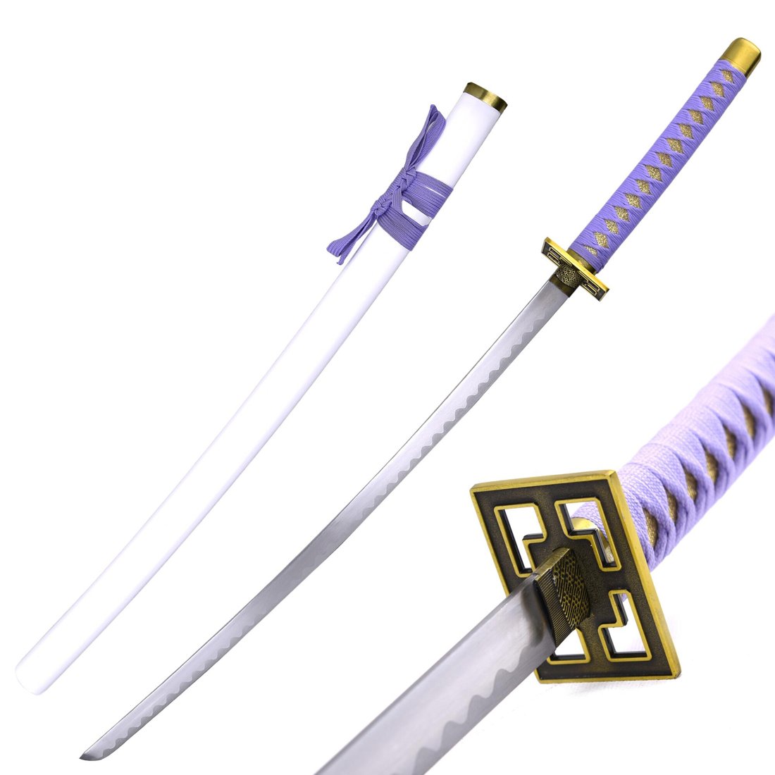 Katana de cosplay — 淡 violet blanc 鞘千本樱