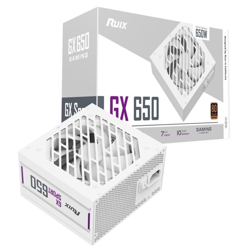 Alimentation PC Ruixi 650 W certifiée 80+ Bronze