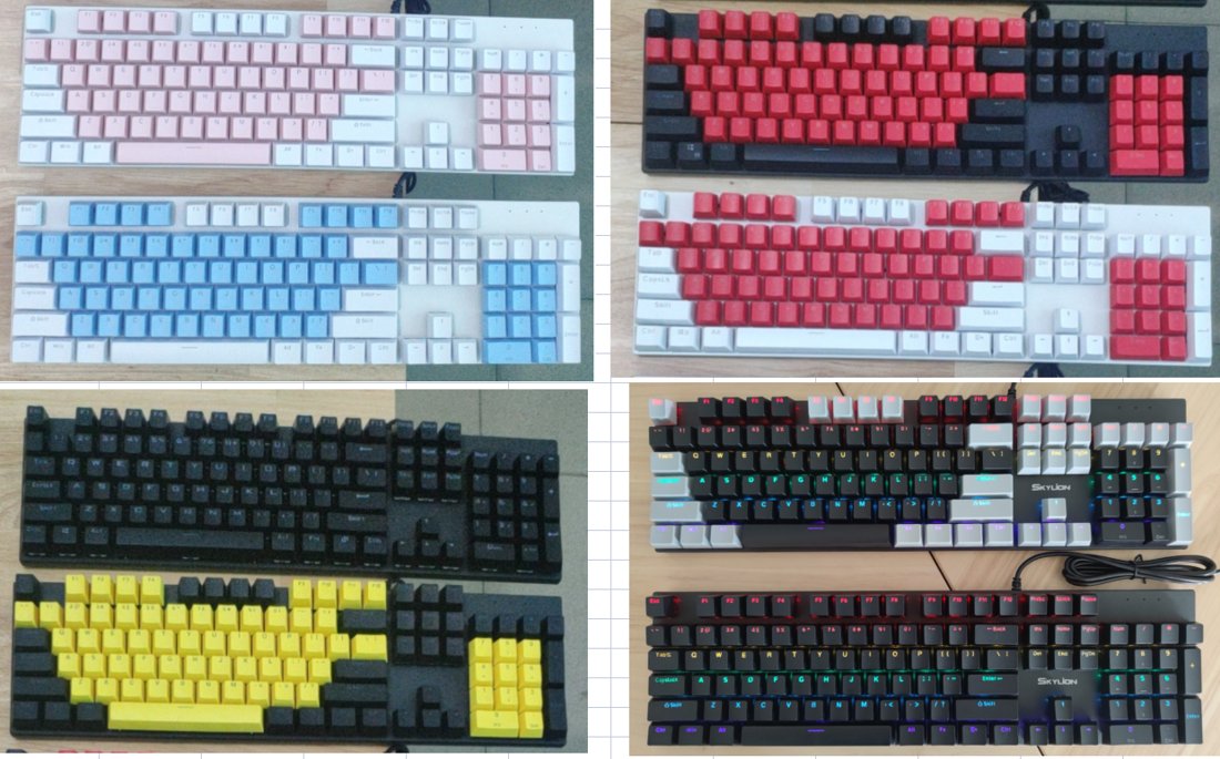 Ensemble clavier + souris gaming g 300 mécanique switch cyan touches
