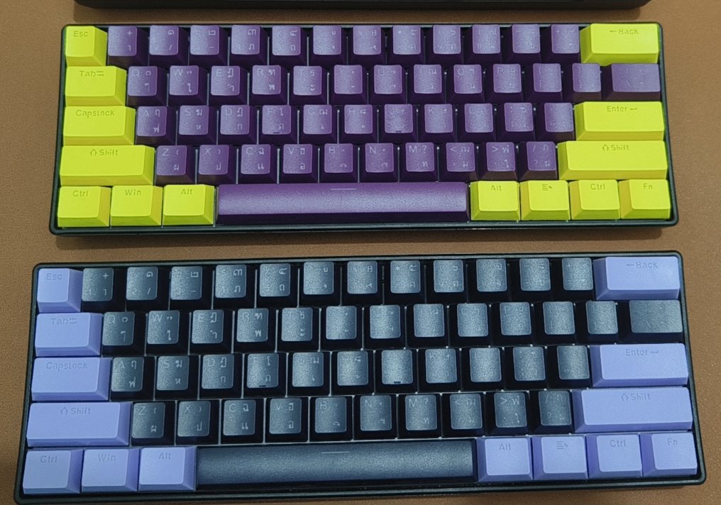 Ensemble clavier + souris gaming K61 Noir switch cyan switch rouge （ filaire ）
