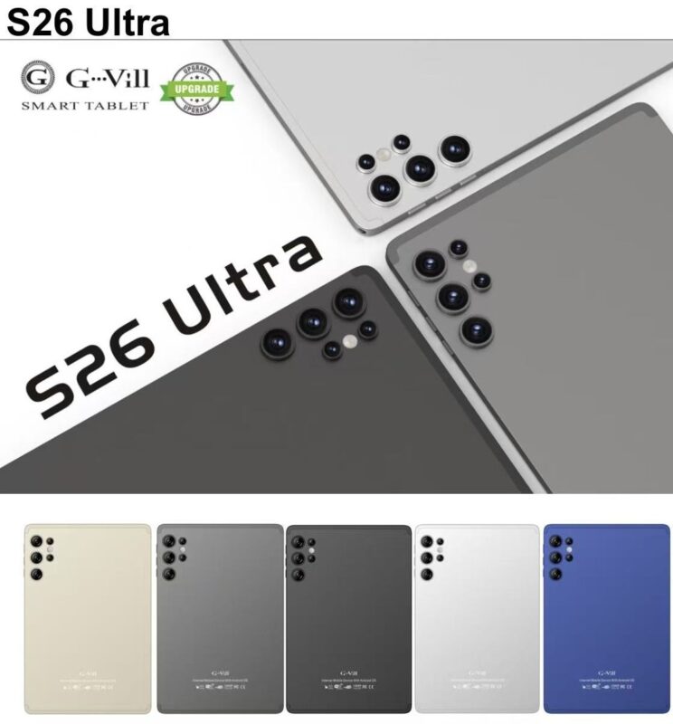 Tablette Android GVILL S26 ultra